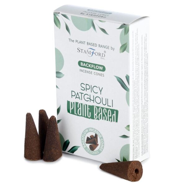 Växtbaserade Tillbakaflöde Rökelsekoner - Kryddig Patchouli