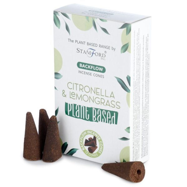 Växtbaserade Tillbakaflöde Rökelsekoner - Citronella & Citrongräs