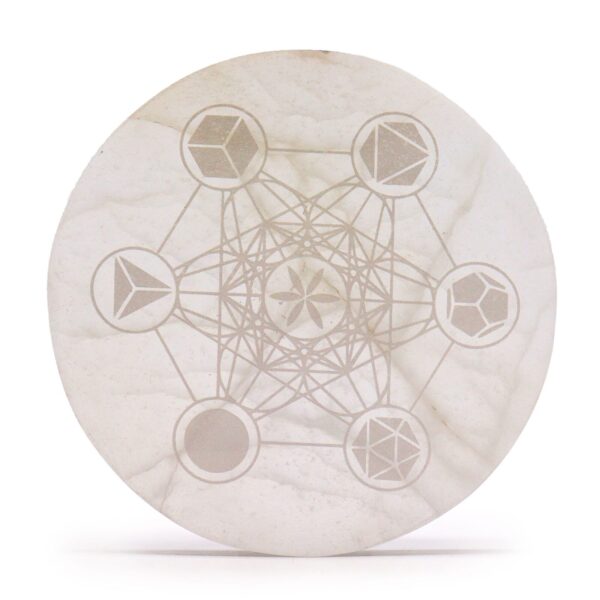 Stor Selenitplatta 18cm - Helig Geometri