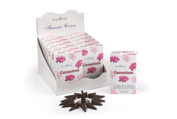 Stamford Premium Rökelsekoner - Geranium