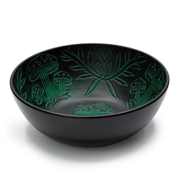 Klangskål i Aluminium - Magisk Svamp - Grön (20 cm)