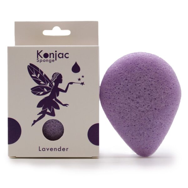 Tårformad Konjac Svamp - Lavendel - Lugnande
