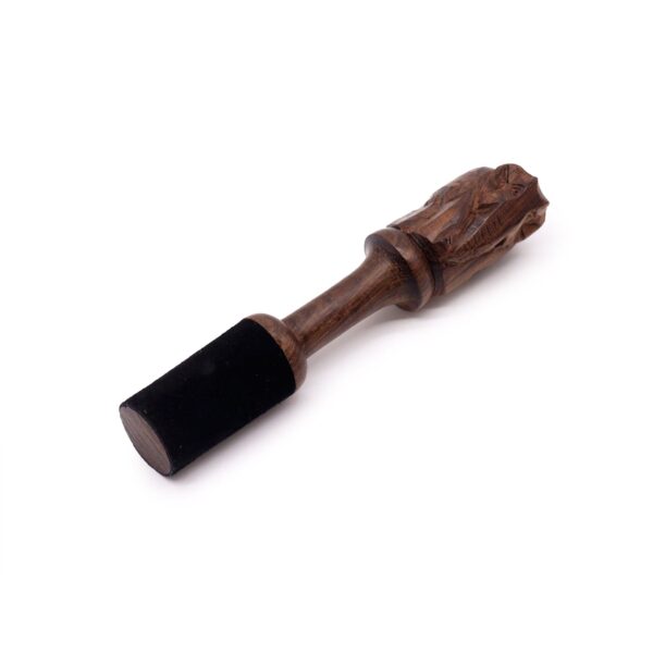Trästav - 14cm - Snidad Elefant