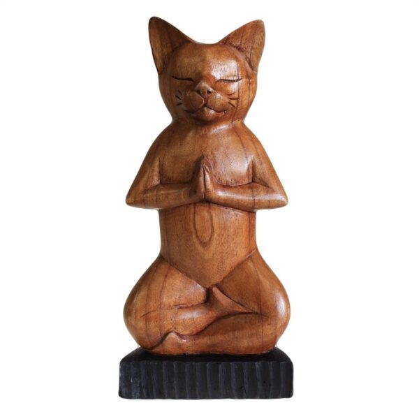 Handsnidad Yogakatt - Lotus