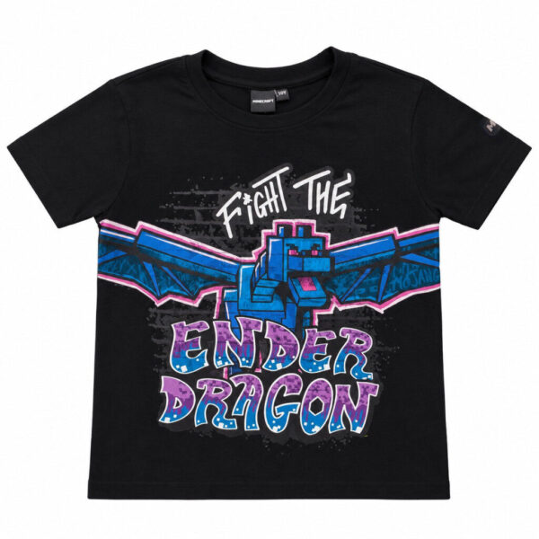 Minecraft Ender Dragon barn T-shirt kort ärm, 9 år / 134 cm