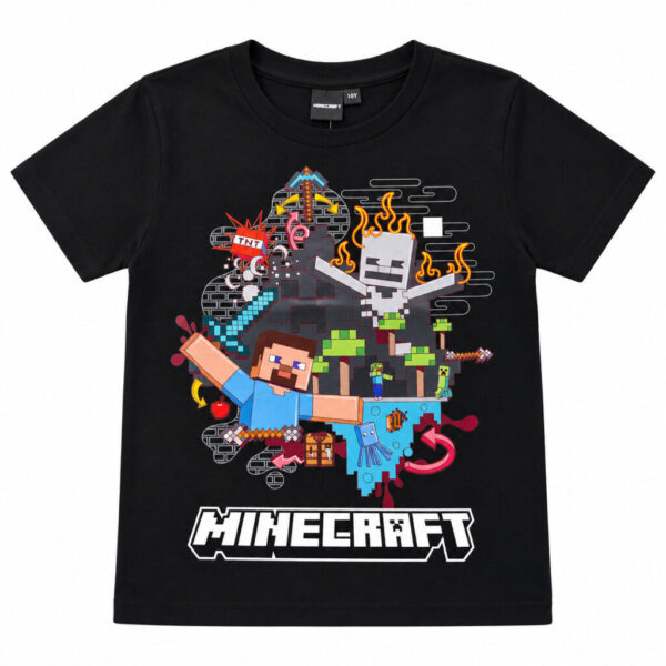 Minecraft Battle Chaos barn T-shirt kort ärm, storlek 11 år / 146 cm