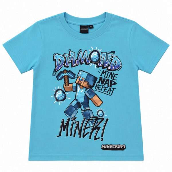 Minecraft Diamond Miner barn t-shirt, storlek 9 år / 134 cm