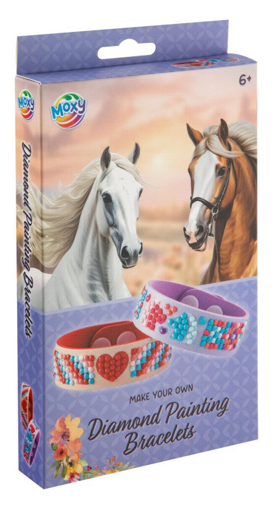 Animals Moxy häst armband med diamantpärlor, 2-pack