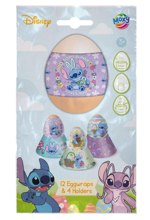 Disney Lilo and Stitch klistermärkesset med ägghållare