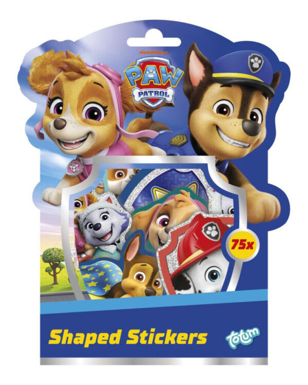 PAW Patrol klistermärkeset med 75 delar, 15x20 cm