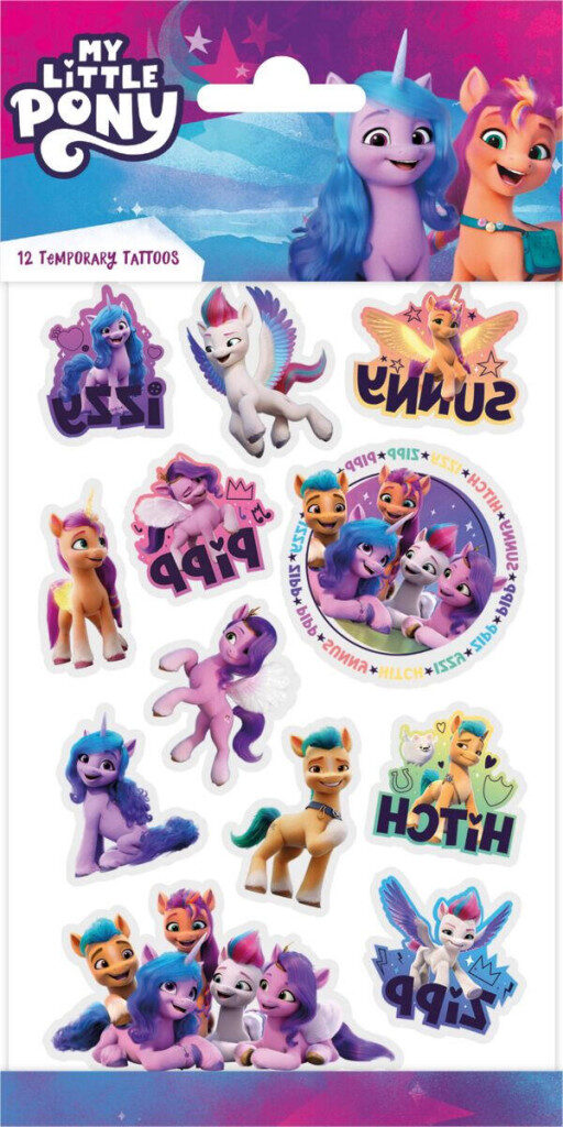 My Little Pony Vibes tatueringar, set om 12