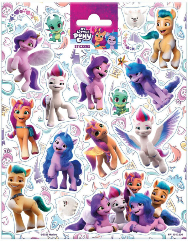 My Little Pony färgglad klistermärke