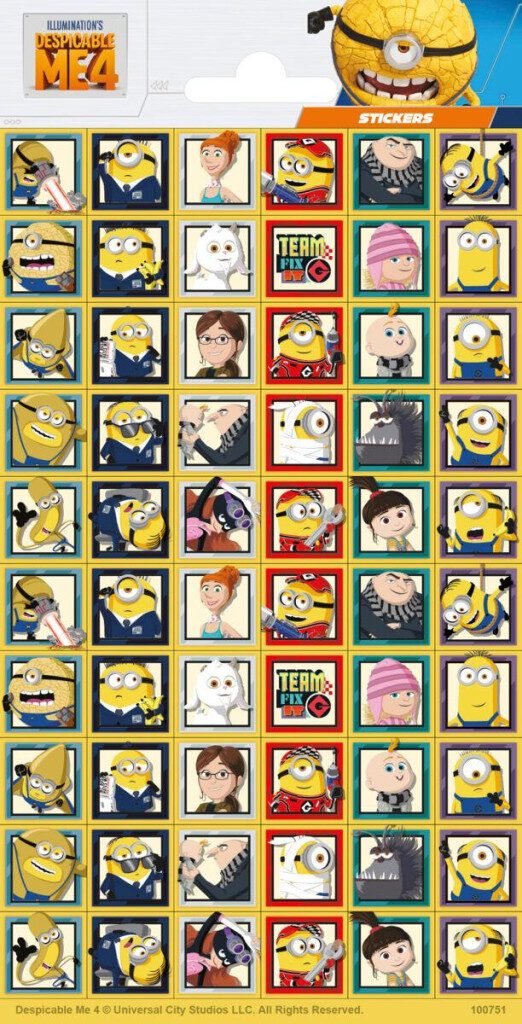 Minions Team klistermärke 20x10 cm