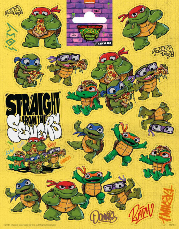 Teenage Mutant Ninja Turtles klistermärke för barn