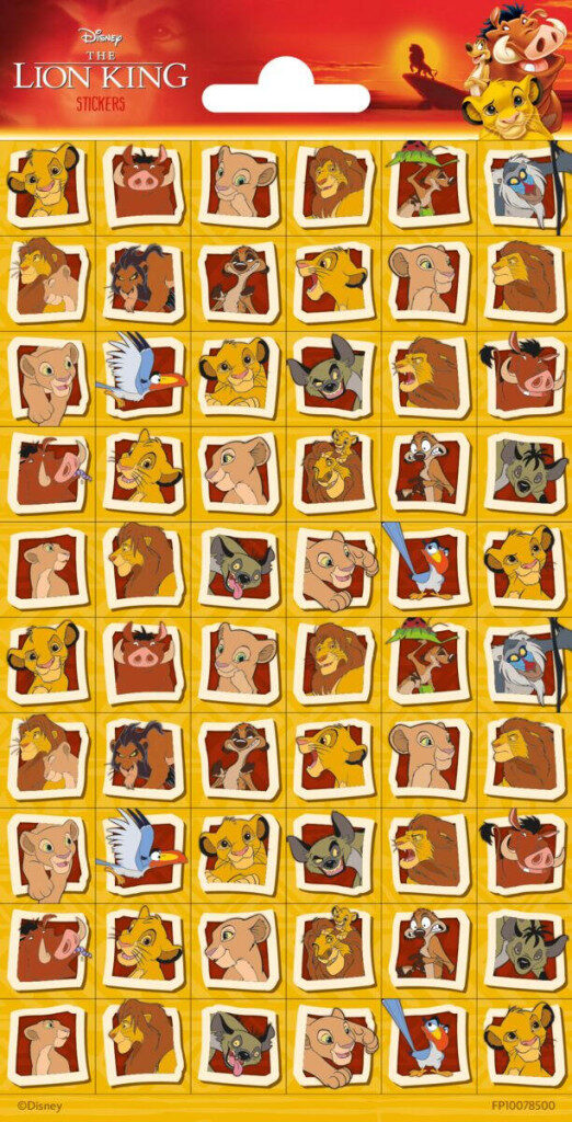 Disney The Lion King Pride Lands klistermärke 20x10 cm