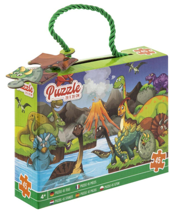 Dinosaurie Vulkan pussel 45 bitar