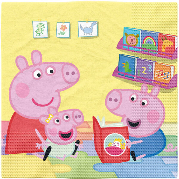 Greta Gris servetter Story Time 16-pack 33x33 cm