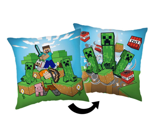 Minecraft Creeper Rush dekorativ kudde 40x40 cm