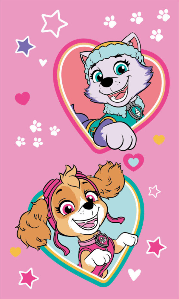 PAW Patrol Sweet Paws handduk, ansiktshandduk 30x50 cm