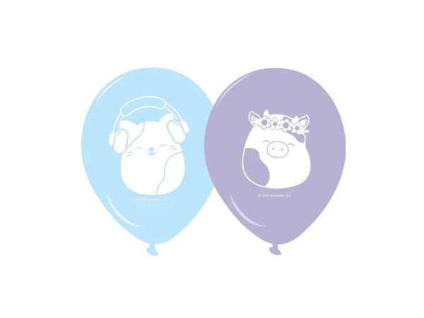 Squishmallows Jazwares Smurfarna ballonger, set om 8