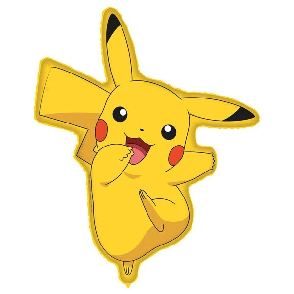 Pokémon ballong i form av Pika, folie 60x77 cm
